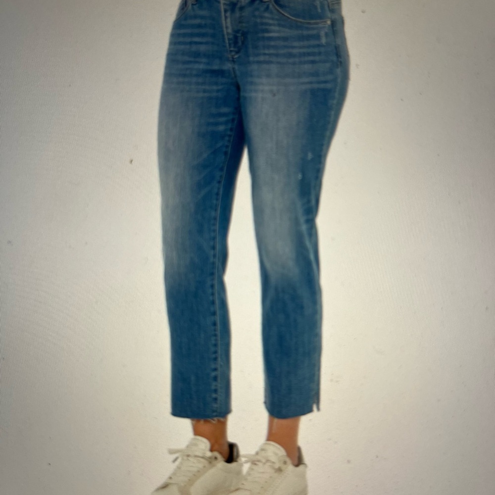 Democracy "Ab" solution High Rise Vintage Skinny Raw Hem Jean NWT Size 12
